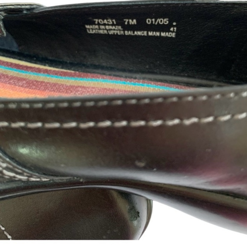 Clarks Black Leather Shoes Sz 7M - Picture 10 of 10